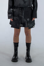 Orbit Denim Mini Skirt