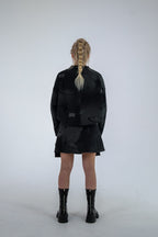 Orbit Denim Mini Skirt