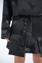 Orbit Denim Mini Skirt