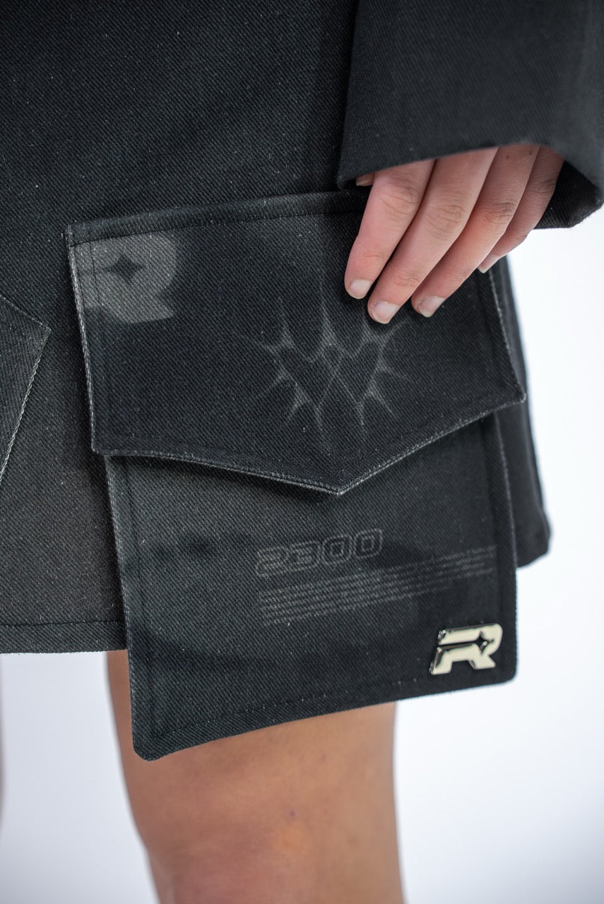 Orbit Denim Mini Skirt