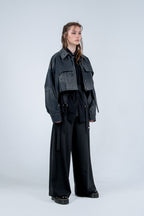 Cropped Orbit Denim Jacket